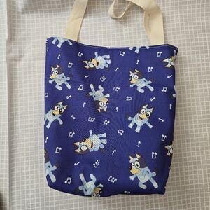Bluey tote bag ( book bag / Halloween candy bag / toy bag )
